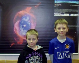 Young Astronomers at the Talk!