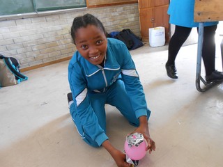 Learners made a simple Mars Rover Lander using a balloon and templates