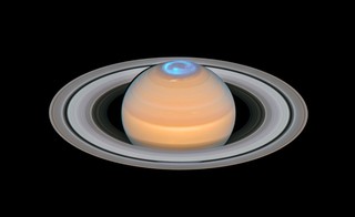 Saturn's Nighttime Light Show