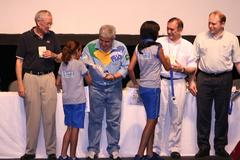 Kids Meet Astronauts during the 1st School of Astronomy and Astronautics