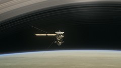 Cassini Between Saturn and its Rings