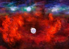 Artist's illustration of SN1987A