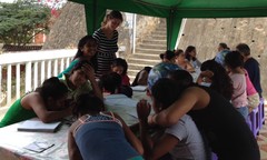 Carla Geveke at the Santa Maria de la esperanza orphanage in Olón, Ecuador