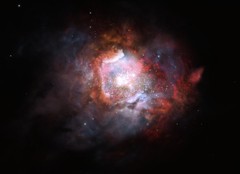 Artist’s Image of a Starburst Galaxy