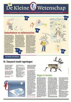 science page for kids in NRC Handelsblad